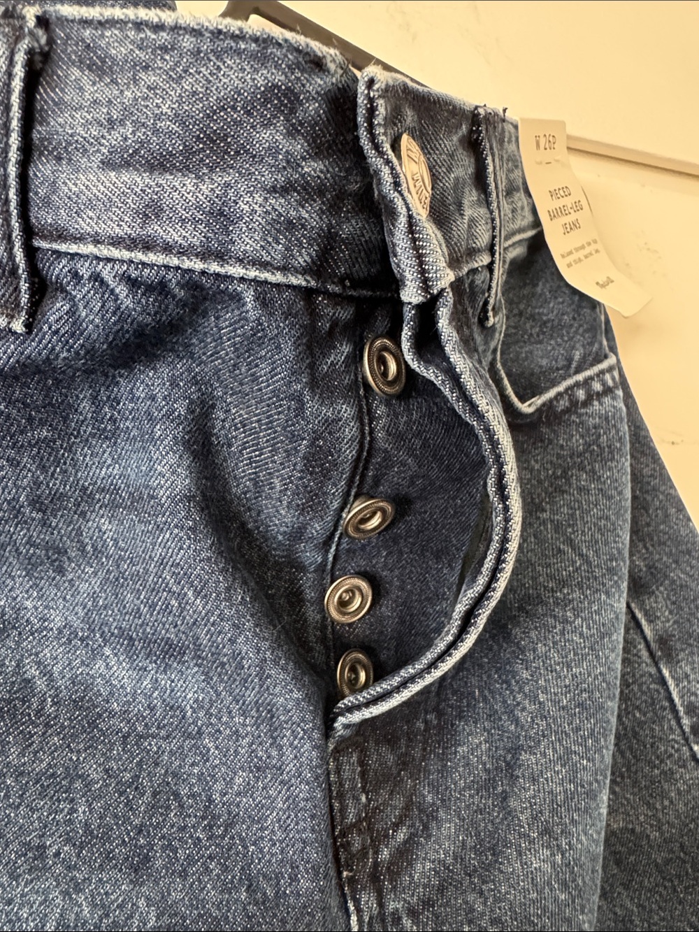 Madewell Petite Pieced Barrel-Leg Jeans - Picture 10 of 11